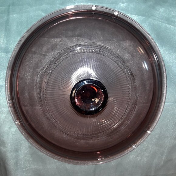 Vintage 90s Cranberry Visions Pyrex Corning 1.5L All-Glass Purple Saucepan w/Lid - Picture 7 of 10